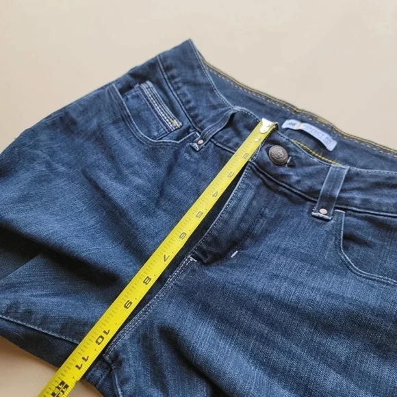 Lee Perfect Fit Just Below The Waist Jeans Women's Blue Pocket Mid Rise Sz 14 - Picture 3 of 9